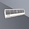 low-noise air curtain for commercial spaces